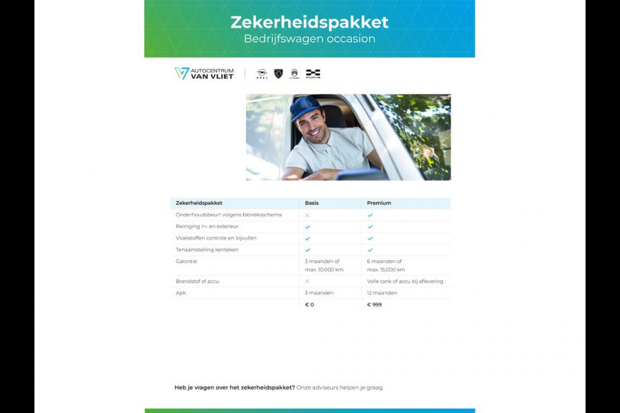 Opel Vivaro Electric L2 75 kWh | tot 8 jaar garantie | Apple Carplay | camera | dodehoekwaarschuwing | parkeersensoren voor & achter | Comfort tussenschot |