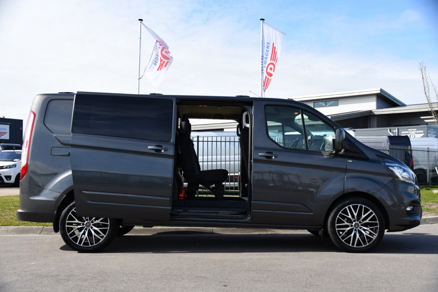 Ford Transit Custom 300 2.0 TDCI L2H1 Limited DC PB Edition Camera, Cruise, Carplay, 170pk, 2 x Schuifdeur, LED, Automaat, Stoelverwarming, Sensoren, Uniek!
