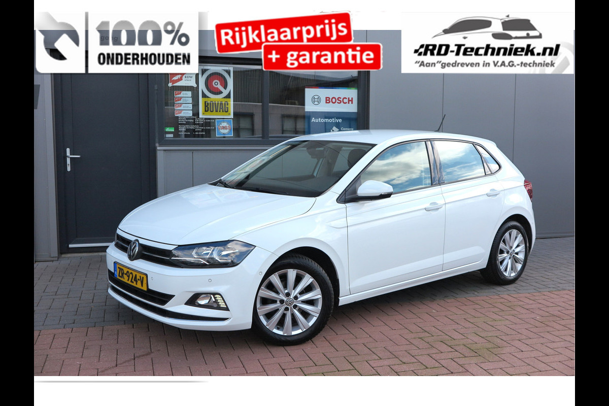 Volkswagen Polo 1.0 TSI 95 pk Highline , Adaptive Cruise , Parkeersensoren V+A , Parkassist, NAP, Navigatie, DAB+ , Stuurwiel multifunctioneel, 16"lichtmetalen velgen, Carplay, Actieve demping , Sportstoelen, etc.etc