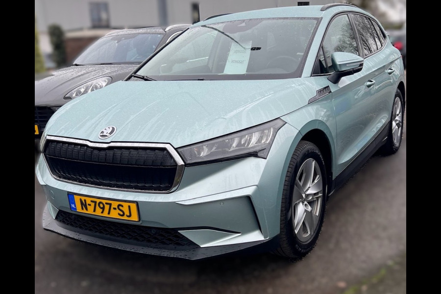 Škoda ENYAQ iV BWJ 12-2021 | 60 SOH90% 180PK | TREKHAAK | CAMERA A | CARPLAY | PRIVACY GLASS | STOELVERW | NAVI | CLIMA | PDC V+A |