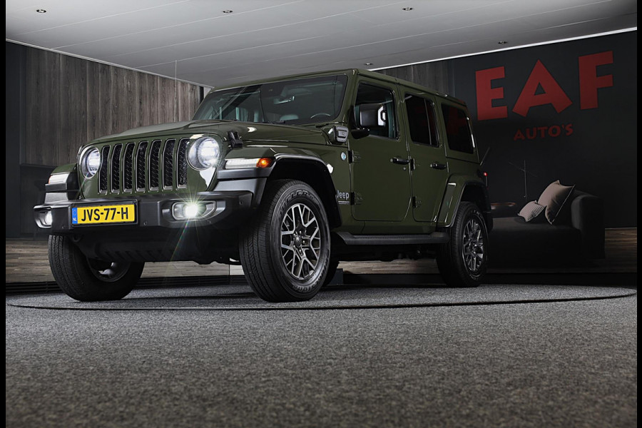 Jeep Wrangler UNLIMITED 4xe 380 80th Anniversary / Acc / 360 Camera / Dode Hoek / Leder / Navi / Ecc / Elek Pakket / Xenon / Pdc