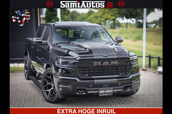 Dodge Ram LIMITED SPORT H.O 540HP 706Nm | Massage + Full Option | De Meest Luxe en Volle Pick-Up in zijn Klasse | Comfortabele Dubbele Cabine met Royale 5 Zitplaatsen | BPM vrij | Nu Leverbaar uit Voorraad | Voorraad Nr 2355 - 5149