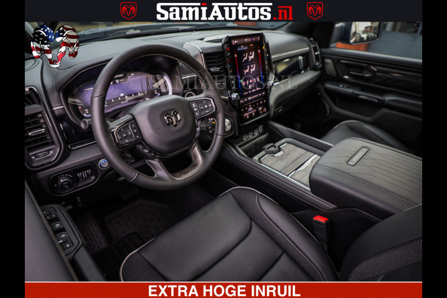 Dodge Ram LIMITED SPORT H.O 540HP 706Nm | Massage + Full Option | De Meest Luxe en Volle Pick-Up in zijn Klasse | Comfortabele Dubbele Cabine met Royale 5 Zitplaatsen | BPM vrij | Nu Leverbaar uit Voorraad | Voorraad Nr 2355 - 5149