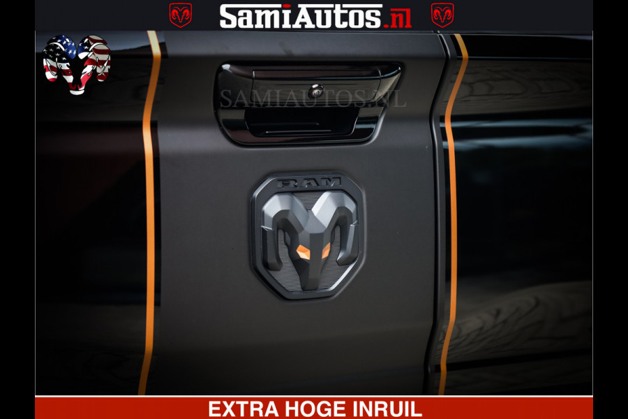 Dodge Ram LIMITED SPORT H.O 540HP 706Nm | Massage + Full Option | De Meest Luxe en Volle Pick-Up in zijn Klasse | Comfortabele Dubbele Cabine met Royale 5 Zitplaatsen | BPM vrij | Nu Leverbaar uit Voorraad | Voorraad Nr 2355 - 5149