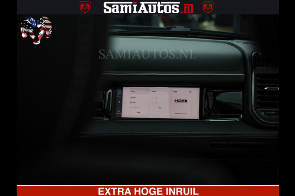 Dodge Ram LIMITED SPORT H.O 540HP 706Nm | Massage + Full Option | De Meest Luxe en Volle Pick-Up in zijn Klasse | Comfortabele Dubbele Cabine met Royale 5 Zitplaatsen | BPM vrij | Nu Leverbaar uit Voorraad | Voorraad Nr 2355 - 5149