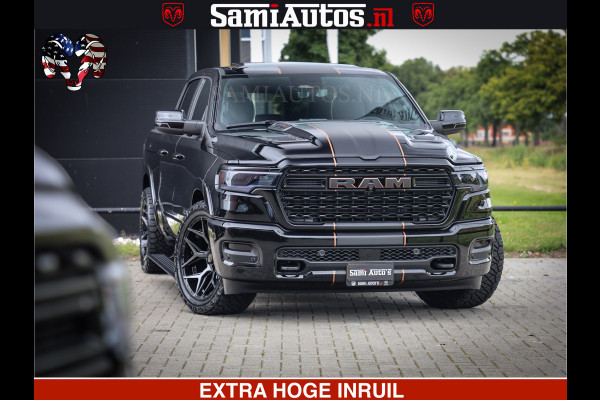 Dodge Ram LIMITED SPORT H.O 540HP 706Nm | Massage + Full Option | De Meest Luxe en Volle Pick-Up in zijn Klasse | Comfortabele Dubbele Cabine met Royale 5 Zitplaatsen | BPM vrij | Nu Leverbaar uit Voorraad | Voorraad Nr 2355 - 5149