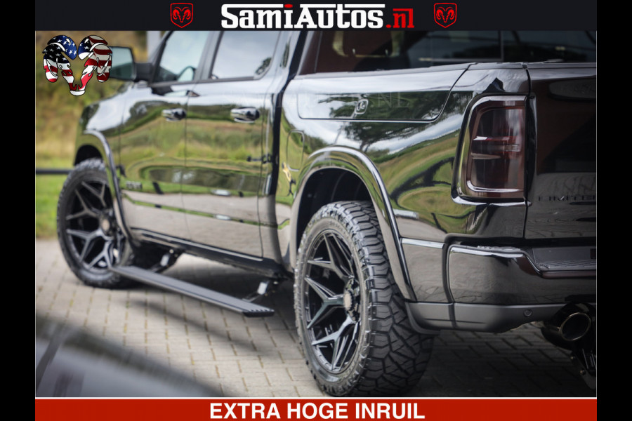 Dodge Ram LIMITED SPORT H.O 540HP 706Nm | Massage + Full Option | De Meest Luxe en Volle Pick-Up in zijn Klasse | Comfortabele Dubbele Cabine met Royale 5 Zitplaatsen | BPM vrij | Nu Leverbaar uit Voorraad | Voorraad Nr 2355 - 5149