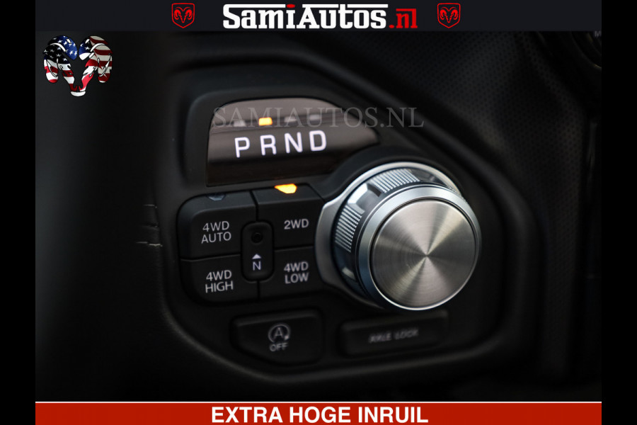 Dodge Ram LIMITED SPORT H.O 540HP 706Nm | Massage + Full Option | De Meest Luxe en Volle Pick-Up in zijn Klasse | Comfortabele Dubbele Cabine met Royale 5 Zitplaatsen | BPM vrij | Nu Leverbaar uit Voorraad | Voorraad Nr 2355 - 5149