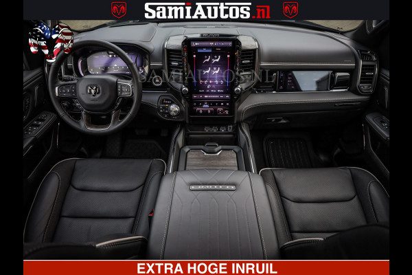 Dodge Ram LIMITED SPORT H.O 540HP 706Nm | Massage + Full Option | De Meest Luxe en Volle Pick-Up in zijn Klasse | Comfortabele Dubbele Cabine met Royale 5 Zitplaatsen | BPM vrij | Nu Leverbaar uit Voorraad | Voorraad Nr 2355 - 5149