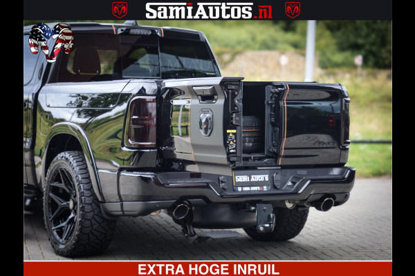 Dodge Ram LIMITED SPORT H.O 540HP 706Nm | Massage + Full Option | De Meest Luxe en Volle Pick-Up in zijn Klasse | Comfortabele Dubbele Cabine met Royale 5 Zitplaatsen | BPM vrij | Nu Leverbaar uit Voorraad | Voorraad Nr 2355 - 5149