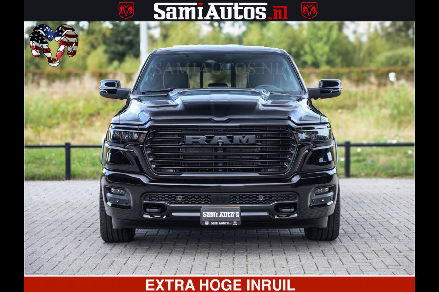 Dodge Ram 1500 Night Premium | Full Option | Eerste Eigenaar | De Meest Luxe Pick-Up in zijn Klasse | Comfortabele Dubbele Cabine met Royale 5 Zitplaatsen | Bom Vol |