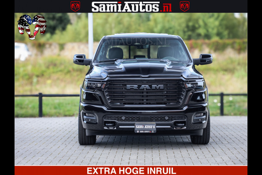 Dodge Ram 1500 Night Premium | Full Option | Eerste Eigenaar | De Meest Luxe Pick-Up in zijn Klasse | Comfortabele Dubbele Cabine met Royale 5 Zitplaatsen | Bom Vol |