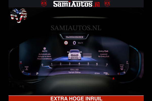 Dodge Ram 1500 Night Premium | Full Option | Eerste Eigenaar | De Meest Luxe Pick-Up in zijn Klasse | Comfortabele Dubbele Cabine met Royale 5 Zitplaatsen | Bom Vol |