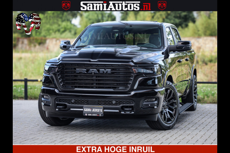 Dodge Ram 1500 Night Premium | Full Option | Eerste Eigenaar | De Meest Luxe Pick-Up in zijn Klasse | Comfortabele Dubbele Cabine met Royale 5 Zitplaatsen | Bom Vol |