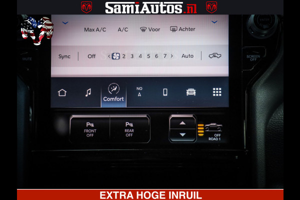 Dodge Ram 1500 Night Premium | Full Option | Eerste Eigenaar | De Meest Luxe Pick-Up in zijn Klasse | Comfortabele Dubbele Cabine met Royale 5 Zitplaatsen | Bom Vol |