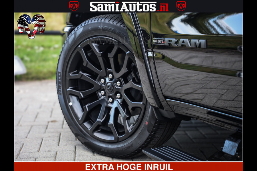 Dodge Ram 1500 Night Premium | Full Option | Eerste Eigenaar | De Meest Luxe Pick-Up in zijn Klasse | Comfortabele Dubbele Cabine met Royale 5 Zitplaatsen | Bom Vol |