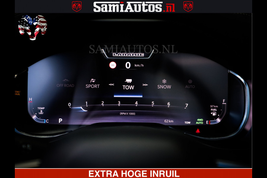 Dodge Ram 1500 Night Premium | Full Option | Eerste Eigenaar | De Meest Luxe Pick-Up in zijn Klasse | Comfortabele Dubbele Cabine met Royale 5 Zitplaatsen | Bom Vol |