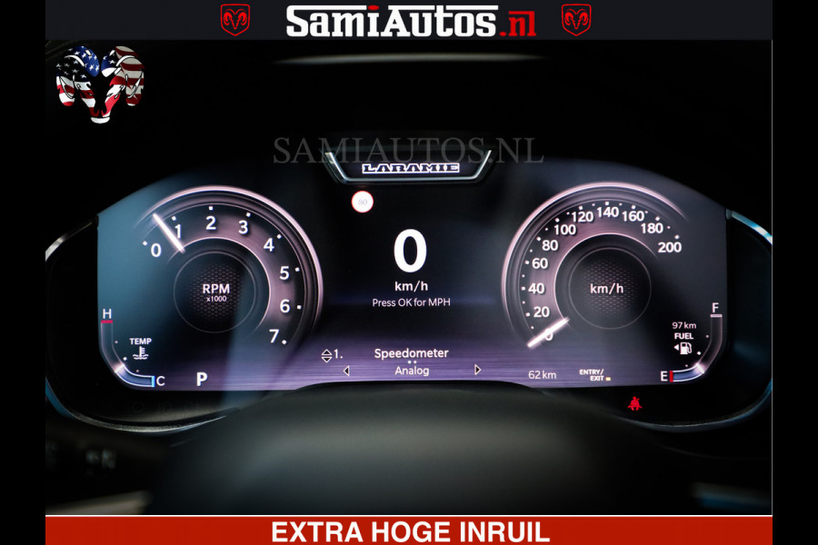 Dodge Ram 1500 Night Premium | Full Option | Eerste Eigenaar | De Meest Luxe Pick-Up in zijn Klasse | Comfortabele Dubbele Cabine met Royale 5 Zitplaatsen | Bom Vol |