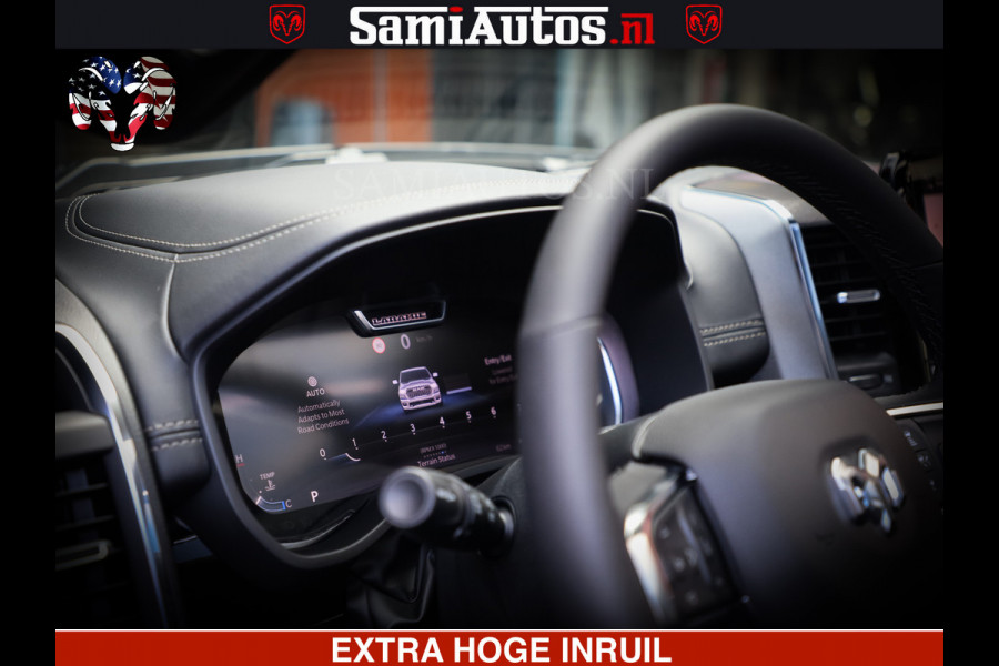Dodge Ram 1500 Night Premium | Full Option | Eerste Eigenaar | De Meest Luxe Pick-Up in zijn Klasse | Comfortabele Dubbele Cabine met Royale 5 Zitplaatsen | Bom Vol |