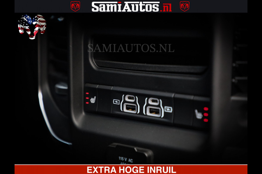 Dodge Ram 1500 Night Premium | Full Option | Eerste Eigenaar | De Meest Luxe Pick-Up in zijn Klasse | Comfortabele Dubbele Cabine met Royale 5 Zitplaatsen | Bom Vol |