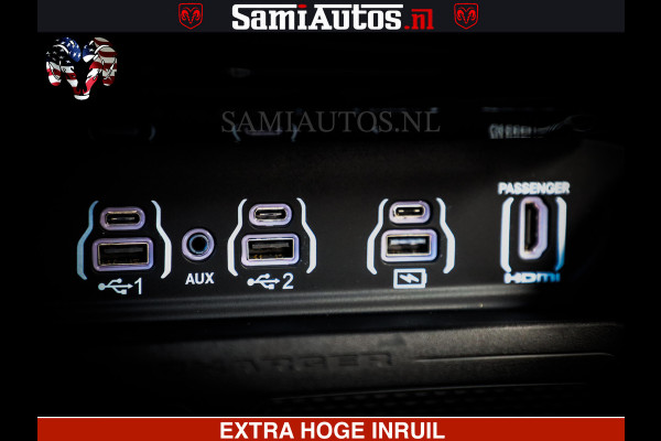 Dodge Ram 1500 Night Premium | Full Option | Eerste Eigenaar | De Meest Luxe Pick-Up in zijn Klasse | Comfortabele Dubbele Cabine met Royale 5 Zitplaatsen | Bom Vol |