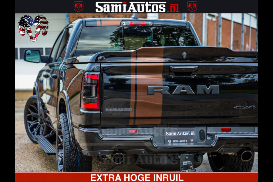 Dodge Ram GT TRX PACK | 5.7 V8 HEMI | STRIPING | LUCHT VERING | ADAPTIVE CRUISE | PANORAMADAK | MEGA DIK | Comfortabele Dubbele Cabine met Royale 5 Zitplaatsen | DC |