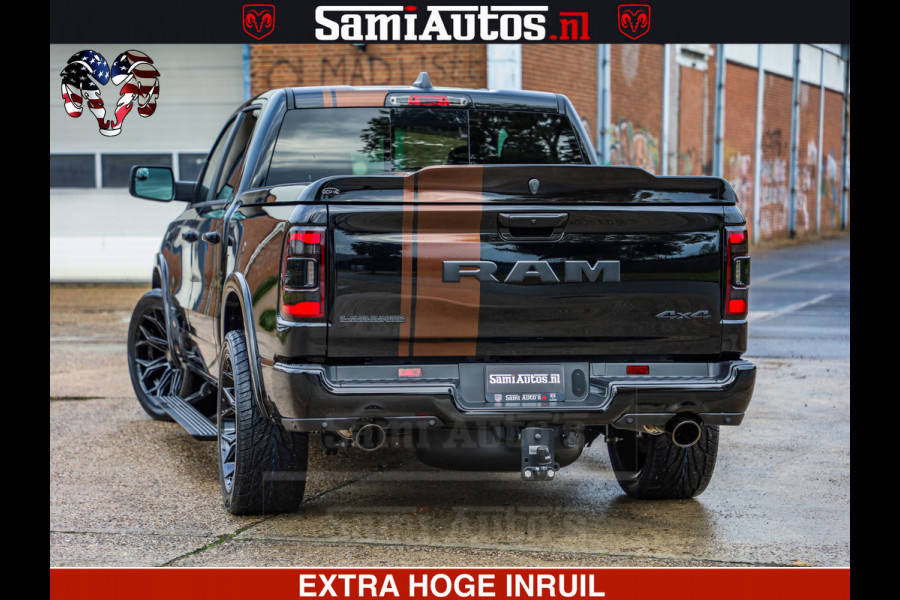Dodge Ram GT TRX PACK | 5.7 V8 HEMI | STRIPING | LUCHT VERING | ADAPTIVE CRUISE | PANORAMADAK | MEGA DIK | Comfortabele Dubbele Cabine met Royale 5 Zitplaatsen | DC |