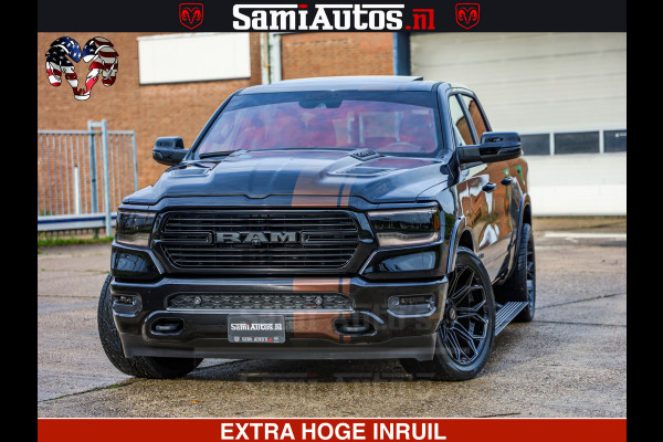 Dodge Ram GT TRX PACK | 5.7 V8 HEMI | STRIPING | LUCHT VERING | ADAPTIVE CRUISE | PANORAMADAK | MEGA DIK | Comfortabele Dubbele Cabine met Royale 5 Zitplaatsen | DC |