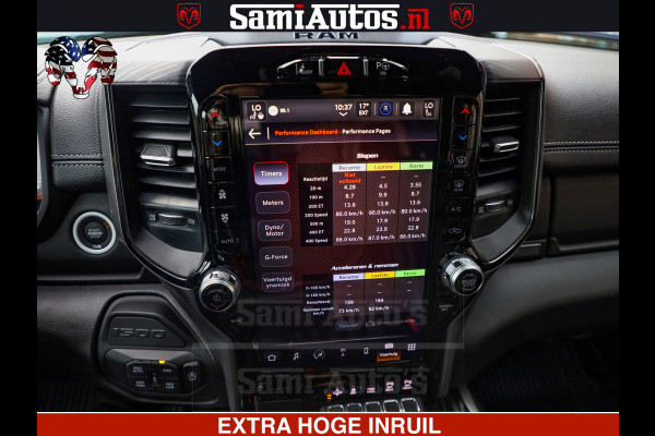 Dodge Ram GT TRX PACK | 5.7 V8 HEMI | STRIPING | LUCHT VERING | ADAPTIVE CRUISE | PANORAMADAK | MEGA DIK | Comfortabele Dubbele Cabine met Royale 5 Zitplaatsen | DC |