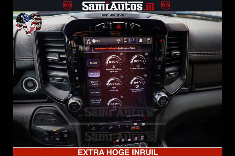 Dodge Ram GT TRX PACK | 5.7 V8 HEMI | STRIPING | LUCHT VERING | ADAPTIVE CRUISE | PANORAMADAK | MEGA DIK | Comfortabele Dubbele Cabine met Royale 5 Zitplaatsen | DC |