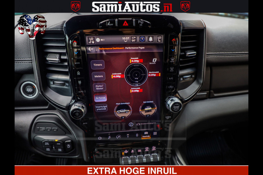 Dodge Ram GT TRX PACK | 5.7 V8 HEMI | STRIPING | LUCHT VERING | ADAPTIVE CRUISE | PANORAMADAK | MEGA DIK | Comfortabele Dubbele Cabine met Royale 5 Zitplaatsen | DC |