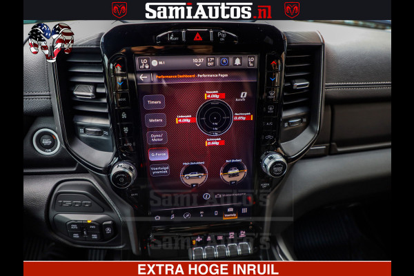 Dodge Ram GT TRX PACK | 5.7 V8 HEMI | STRIPING | LUCHT VERING | ADAPTIVE CRUISE | PANORAMADAK | MEGA DIK | Comfortabele Dubbele Cabine met Royale 5 Zitplaatsen | DC |