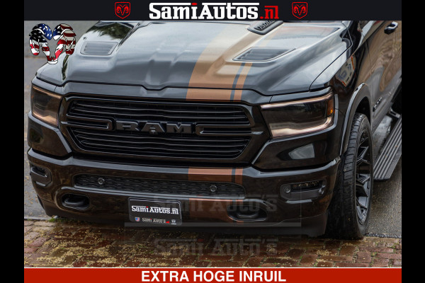 Dodge Ram GT TRX PACK | 5.7 V8 HEMI | STRIPING | LUCHT VERING | ADAPTIVE CRUISE | PANORAMADAK | MEGA DIK | Comfortabele Dubbele Cabine met Royale 5 Zitplaatsen | DC |