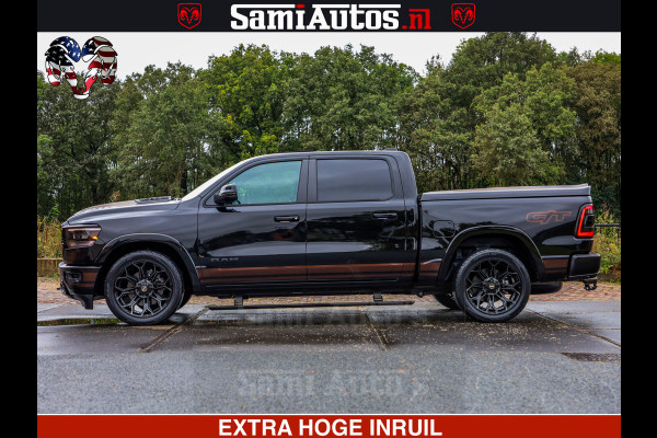 Dodge Ram GT TRX PACK | 5.7 V8 HEMI | STRIPING | LUCHT VERING | ADAPTIVE CRUISE | PANORAMADAK | MEGA DIK | Comfortabele Dubbele Cabine met Royale 5 Zitplaatsen | DC |