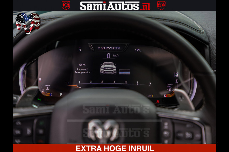 Dodge Ram GT TRX PACK | 5.7 V8 HEMI | STRIPING | LUCHT VERING | ADAPTIVE CRUISE | PANORAMADAK | MEGA DIK | Comfortabele Dubbele Cabine met Royale 5 Zitplaatsen | DC |