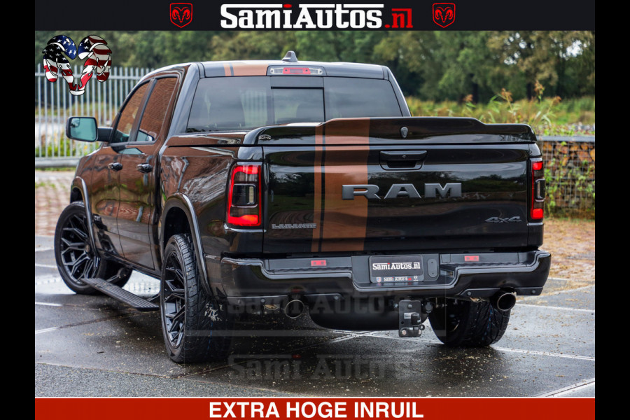 Dodge Ram GT TRX PACK | 5.7 V8 HEMI | STRIPING | LUCHT VERING | ADAPTIVE CRUISE | PANORAMADAK | MEGA DIK | Comfortabele Dubbele Cabine met Royale 5 Zitplaatsen | DC |