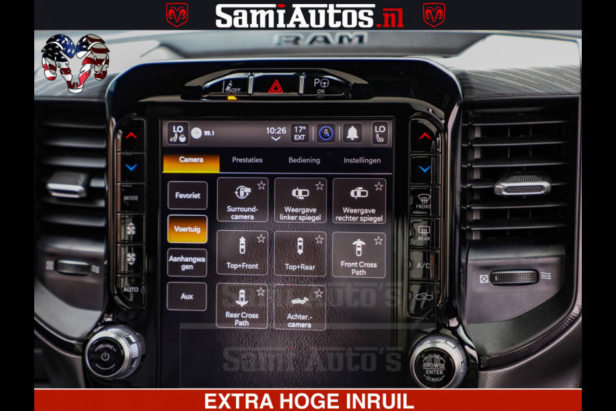 Dodge Ram GT TRX PACK | 5.7 V8 HEMI | STRIPING | LUCHT VERING | ADAPTIVE CRUISE | PANORAMADAK | MEGA DIK | Comfortabele Dubbele Cabine met Royale 5 Zitplaatsen | DC |
