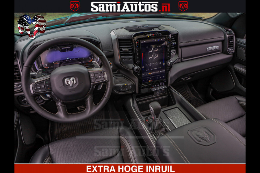 Dodge Ram GT TRX PACK | 5.7 V8 HEMI | STRIPING | LUCHT VERING | ADAPTIVE CRUISE | PANORAMADAK | MEGA DIK | Comfortabele Dubbele Cabine met Royale 5 Zitplaatsen | DC |