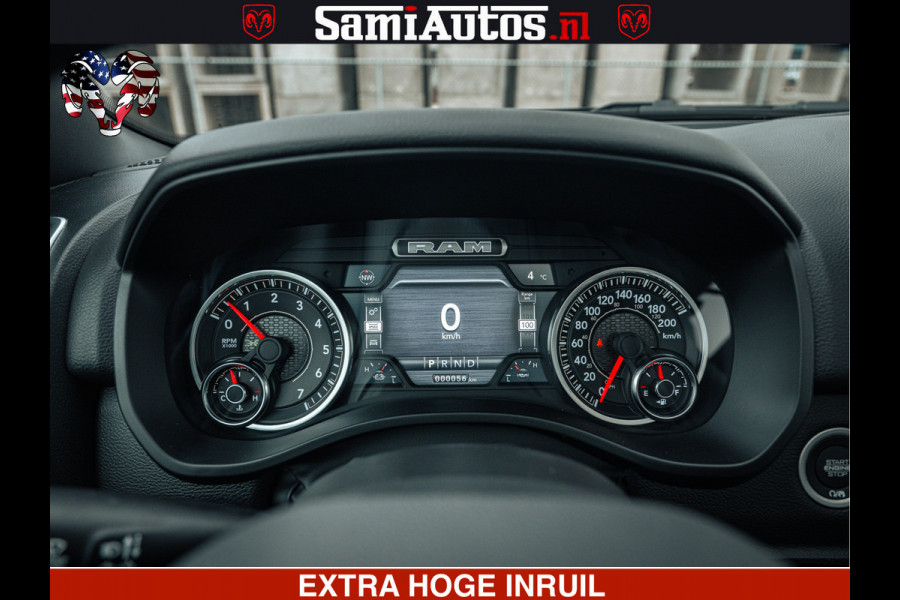 Dodge Ram SPORT | 5.7 V8 4x4 HEMI | PANORAMA DAK | GROOTSCHEM 12 INCH | LPG | Diamond Black Pearl | CREW CAB | DUBBELE CABINE | 5 PERSOONS | DC | VOORRAAD NR 2558 - 6047
