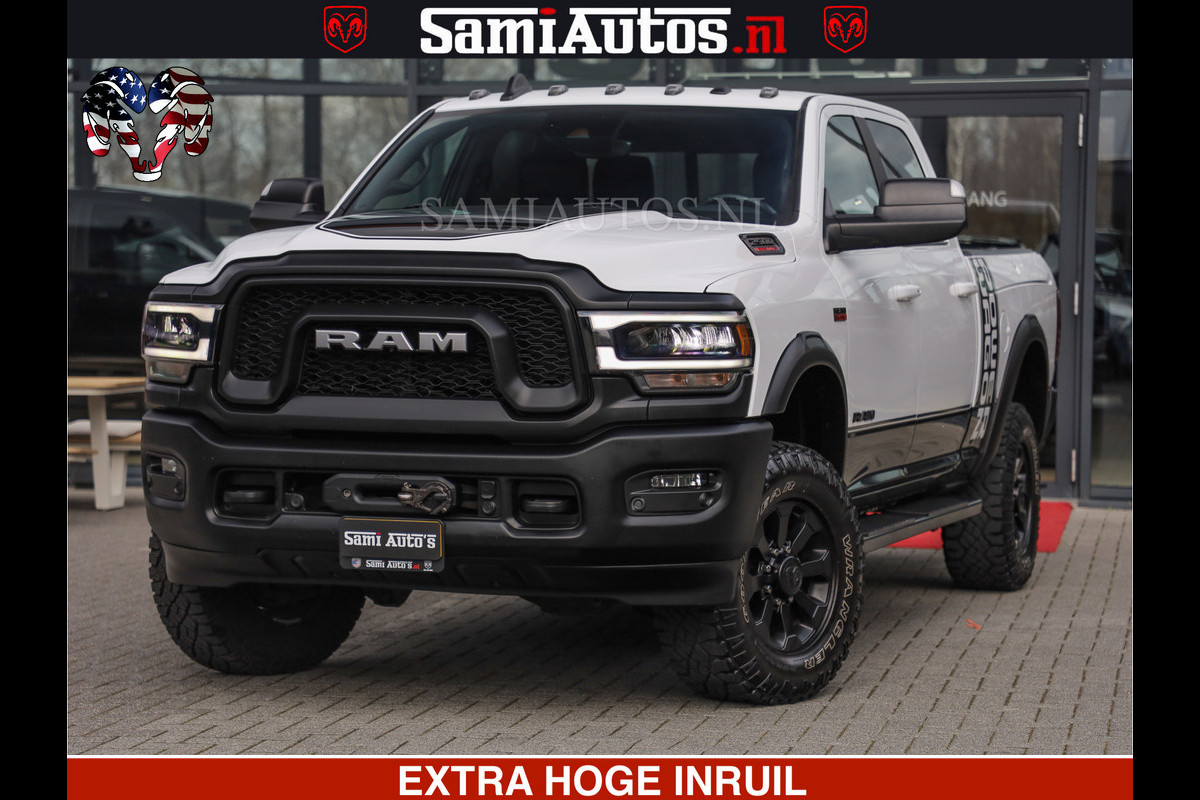 Dodge Ram 2500 POWER WAGON | 6 PERSOONS | 6.4 V8 4X4 | ADAPTIVE | FULL LED | TREK LIER | OPEN DAK | 6.4F BAK | 3500KG | CAMERA V+A | SPER DIFF | TWO TONE UITVOERING | ALARM | VOLLE UITVOERING |