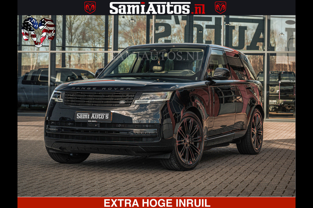 Land Rover Range Rover P550e 551 PK GARANTIE TOT 14-03-2029 | ACHTERAS BESTURING | SOFT CLOSE | HEAD-UP | FACELIFT MODEL | 23 INCH VELGEN | PANORAMADAK | STUURVERWARMING | STOEL KOELING | Incl btw | Fabrieksgarantie tot 14-03-2029 – Geniet van gemoedsrust met uitgebreide dekking tot deze datum.
