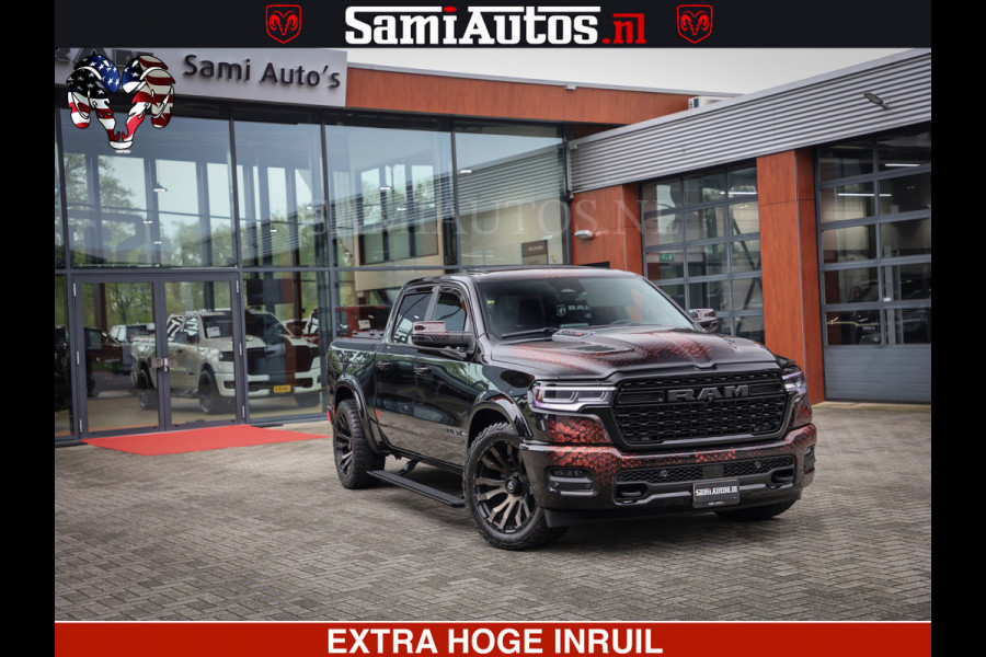 Dodge Ram COBRA EDITION | All-In Prijs | Limited Night High Output 540HP 706Nm | Massage + Full Option | De Meest Luxe en Volle Pick-Up in Comfortabele Dubbele Cabine met Royale 5 Zitplaatsen | BPM vrij | Nu Leverbaar uit Voorraad | Voorraad Nr 2335 - 5153 |