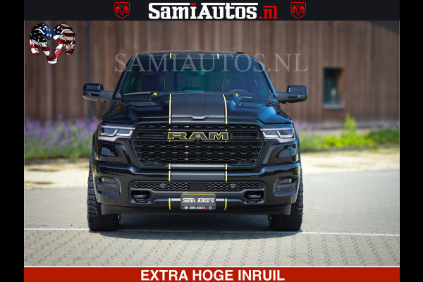 Dodge Ram Limited Night Sport High Output 540HP 706Nm | Massage + Full Option | De Meest Luxe en Volle Pick-Up in zijn Klasse | Comfortabele Dubbele Cabine met Royale 5 Zitplaatsen | BPM vrij | Nu Leverbaar uit Voorraad | Voorraad Nr 2356 - 0990