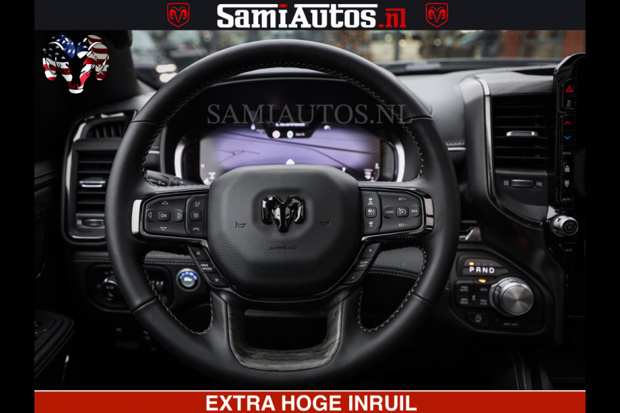 Dodge Ram Limited Night Sport High Output 540HP 706Nm | Massage + Full Option | De Meest Luxe en Volle Pick-Up in zijn Klasse | Comfortabele Dubbele Cabine met Royale 5 Zitplaatsen | BPM vrij | Nu Leverbaar uit Voorraad | Voorraad Nr 2356 - 0990