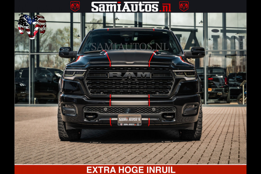 Dodge Ram HULK | Limited Night H.O 540HP 706Nm | Massage + Full Option | De Meest Luxe en Volle Pick-Up in zijn Klasse | Hulk Pack is meer Comfortabele Dubbele Cabine met Royale 5 Zitplaatsen | BPM vrij | Nu Leverbaar uit Voorraad | Voorraad Nr 2357 - 5182