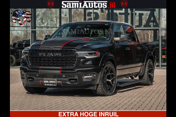 Dodge Ram HULK | Limited Night H.O 540HP 706Nm | Massage + Full Option | De Meest Luxe en Volle Pick-Up in zijn Klasse | Hulk Pack is meer Comfortabele Dubbele Cabine met Royale 5 Zitplaatsen | BPM vrij | Nu Leverbaar uit Voorraad | Voorraad Nr 2357 - 5182