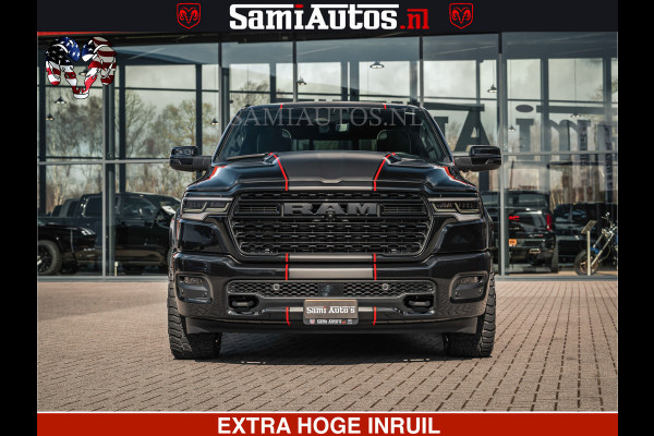 Dodge Ram HULK | Limited Night H.O 540HP 706Nm | Massage + Full Option | De Meest Luxe en Volle Pick-Up in zijn Klasse | Hulk Pack is meer Comfortabele Dubbele Cabine met Royale 5 Zitplaatsen | BPM vrij | Nu Leverbaar uit Voorraad | Voorraad Nr 2357 - 5182