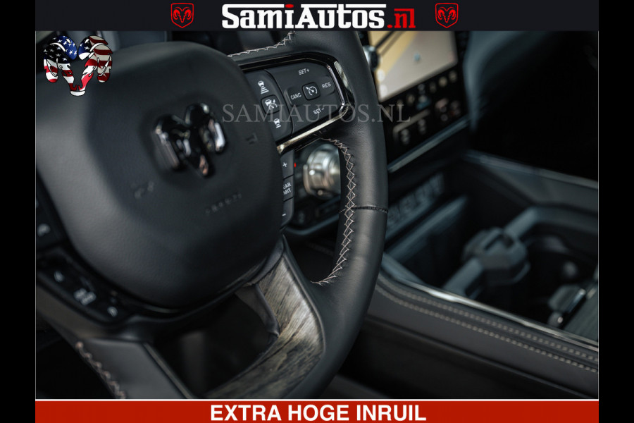 Dodge Ram HULK | Limited Night H.O 540HP 706Nm | Massage + Full Option | De Meest Luxe en Volle Pick-Up in zijn Klasse | Hulk Pack is meer Comfortabele Dubbele Cabine met Royale 5 Zitplaatsen | BPM vrij | Nu Leverbaar uit Voorraad | Voorraad Nr 2357 - 5182