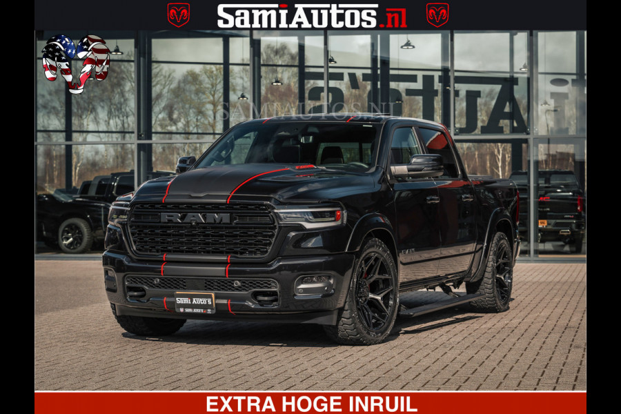 Dodge Ram HULK | Limited Night H.O 540HP 706Nm | Massage + Full Option | De Meest Luxe en Volle Pick-Up in zijn Klasse | Hulk Pack is meer Comfortabele Dubbele Cabine met Royale 5 Zitplaatsen | BPM vrij | Nu Leverbaar uit Voorraad | Voorraad Nr 2357 - 5182