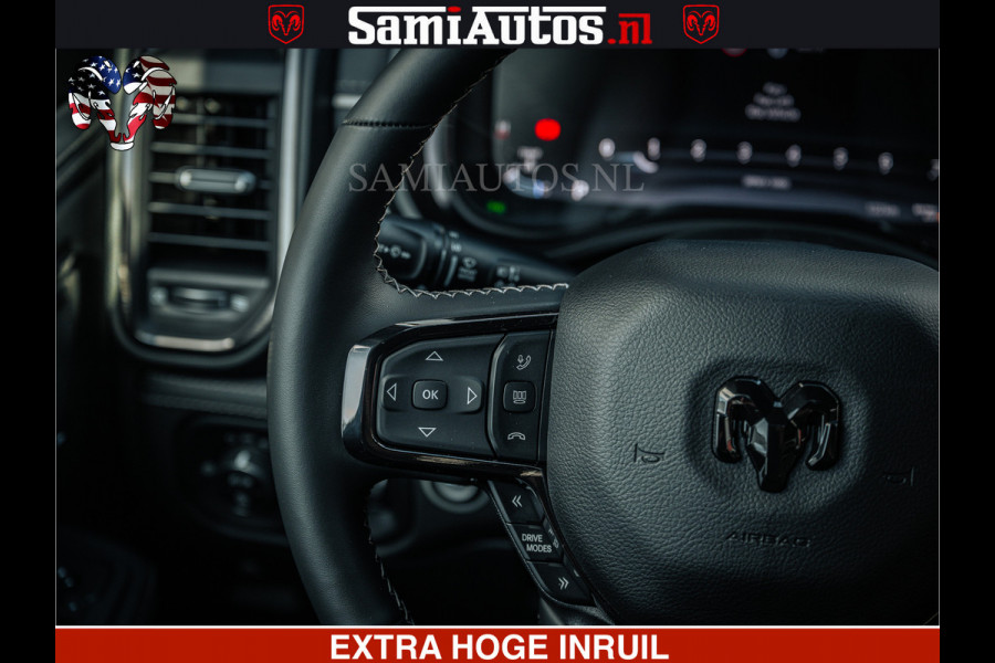 Dodge Ram HULK | Limited Night H.O 540HP 706Nm | Massage + Full Option | De Meest Luxe en Volle Pick-Up in zijn Klasse | Hulk Pack is meer Comfortabele Dubbele Cabine met Royale 5 Zitplaatsen | BPM vrij | Nu Leverbaar uit Voorraad | Voorraad Nr 2357 - 5182